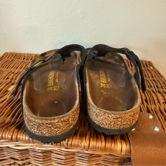 Birkenstock Gizeh Women's Slip On Sandals Black EU 38 US 7 Comfort Beach Beach - Picture 4 of 8